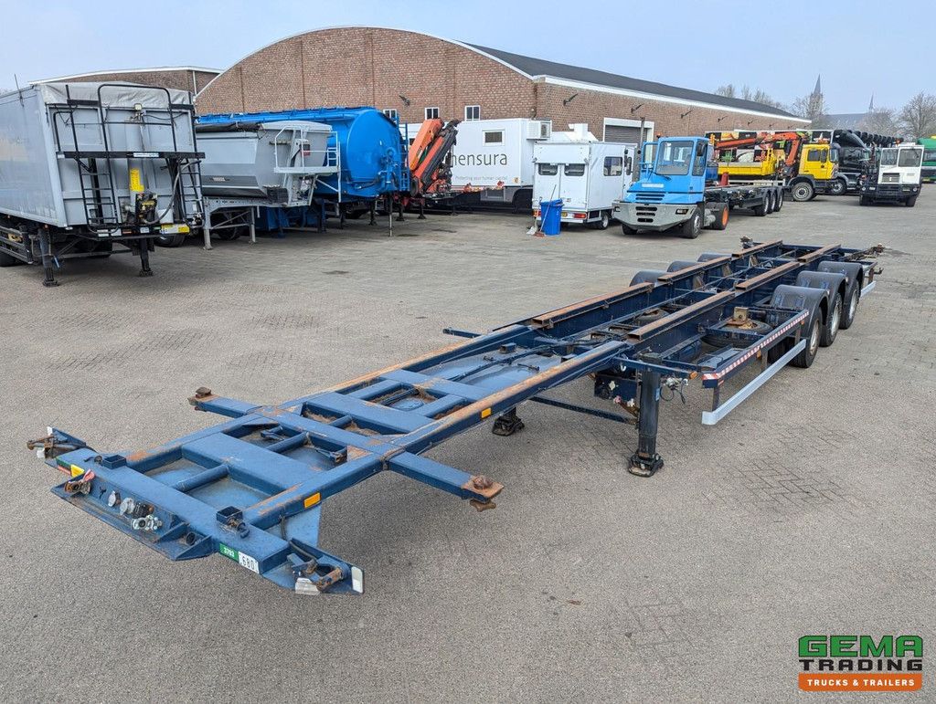 Renders RMOC 12 27CC 3-Achsen-BPW – Doppelbereifung – Trommelbremsen – 40 Fuß – Sattelhöhe 105 cm