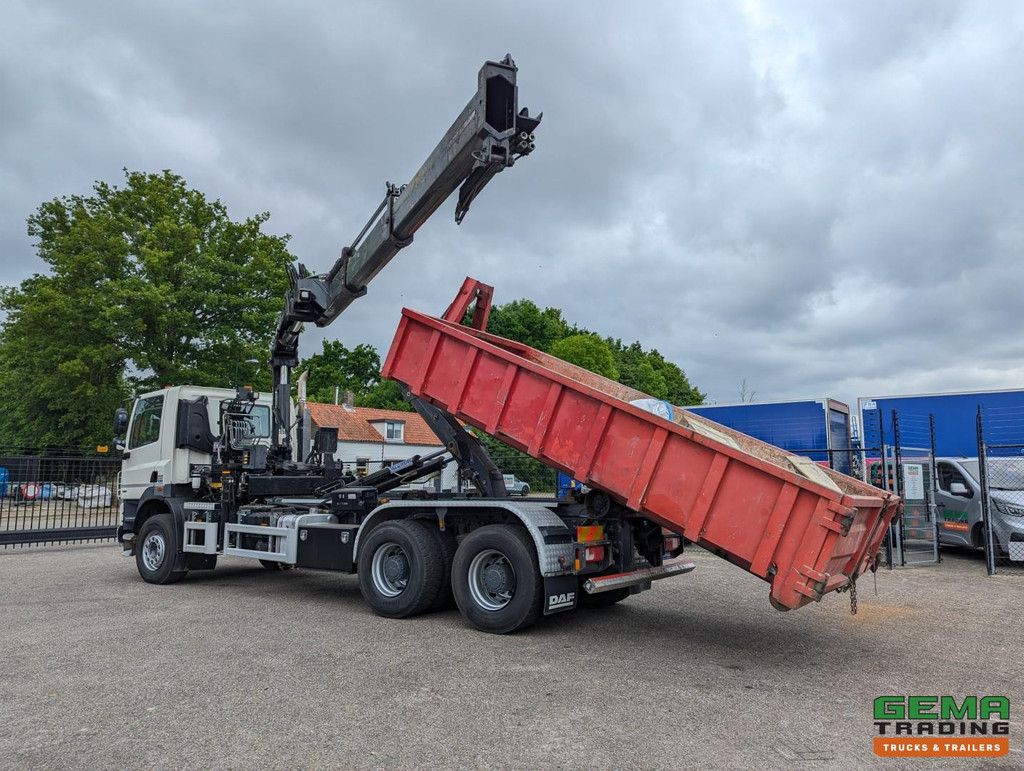 DAF CF85.410 6x4 Dagcab Euro5 EEV - Hiab Haakarm + Hiab 166E-2 DUO - Vangmuil