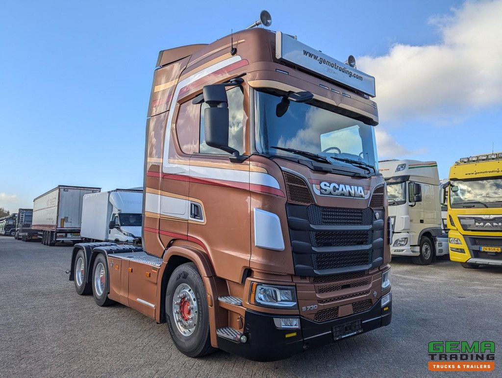 Scania S730 6x4 Topline Euro6 - V8 - Retarder - Costum Interior - Vollucht - Alcoa's