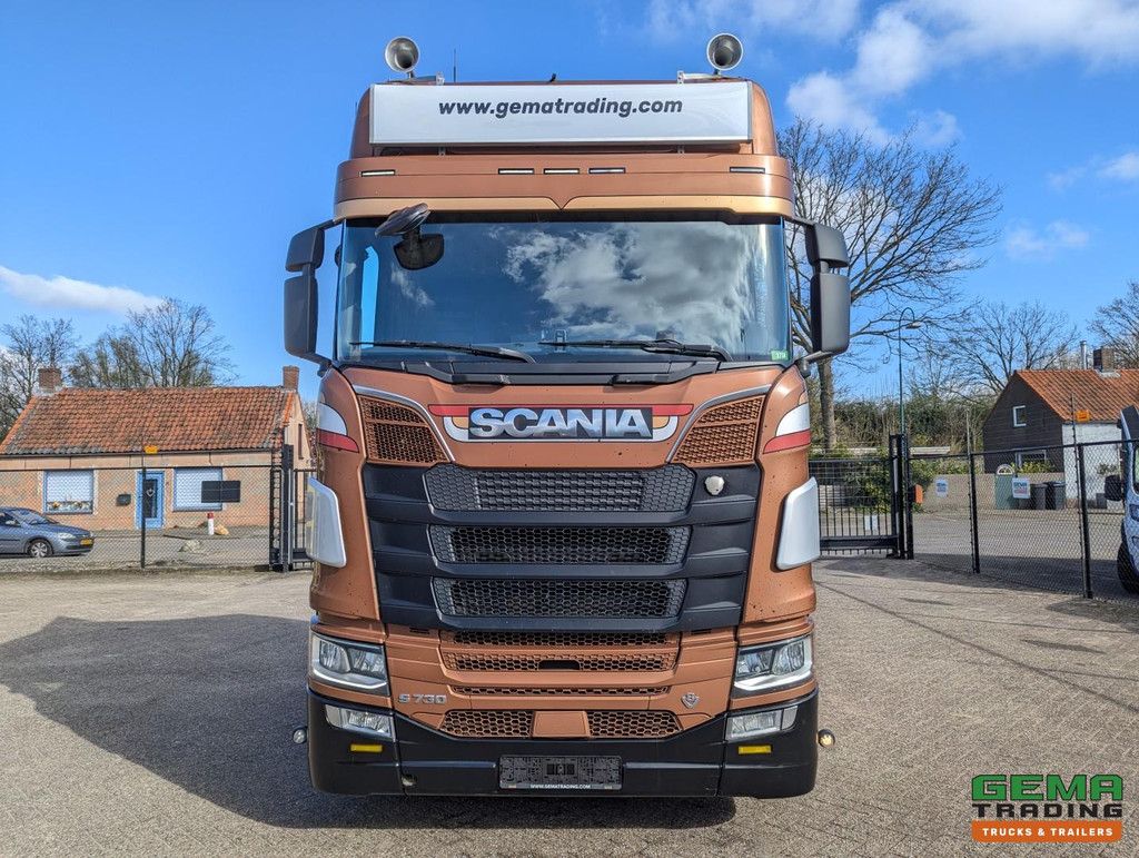 Scania S730 6x4 Topline Euro6 - V8 - Retarder - Costum Interior - Vollucht - Alcoa's