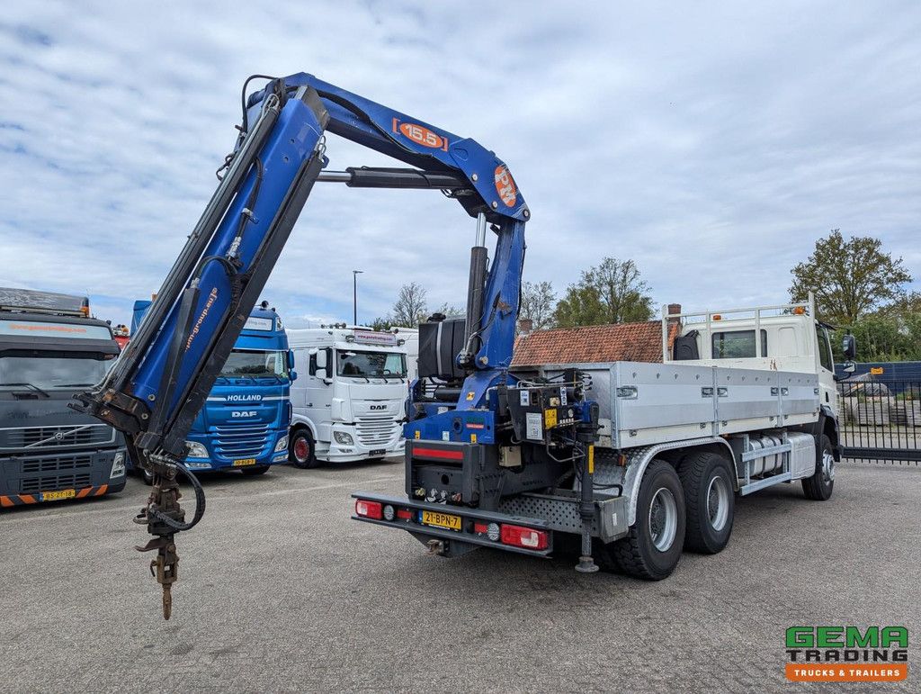 DAF CF 330 FAT 6x4 Dagcab Euro6A - Open laadbak 6.4m + PM 15522 - RadioGrafisch - Handgeschakeld - 08/2025APK