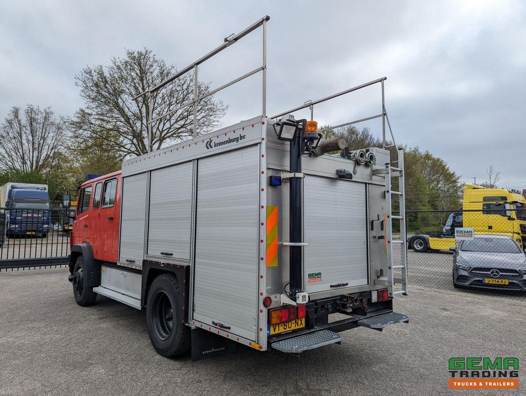 Mercedes-Benz 1124 AF 4x4 Dubbelcab 6Cil - 9 Pers - Kronenburg Tankautospuit TS08 LD3.000 HD240 T2.400 LiterTank