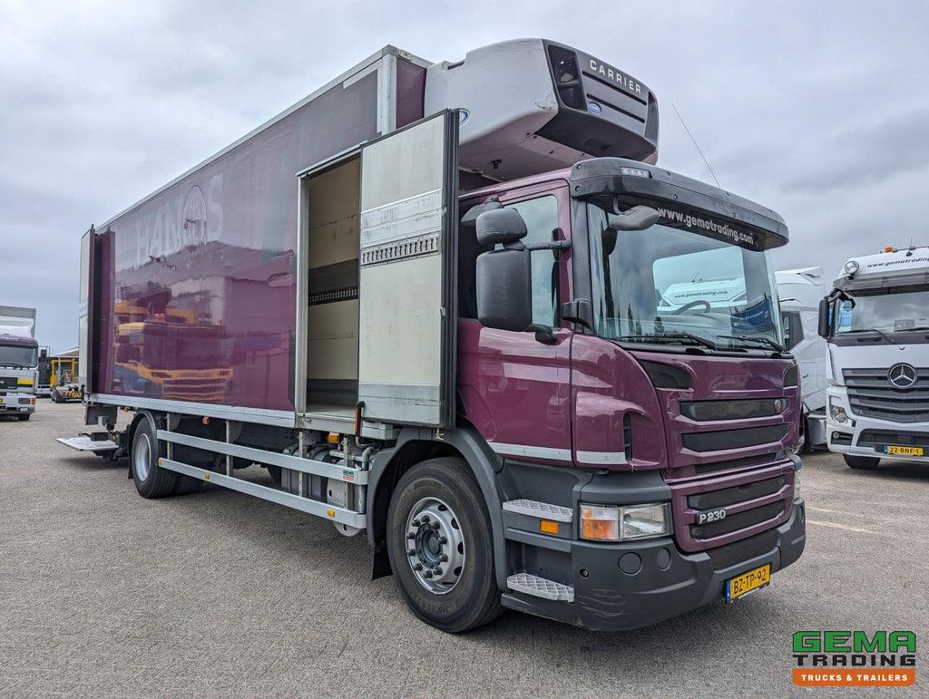 Scania P230 4x2 Dagcab Euro5 - Koel-VriesBak 8.4m + Carrier Supra 950MT + Laadklep 2000kg