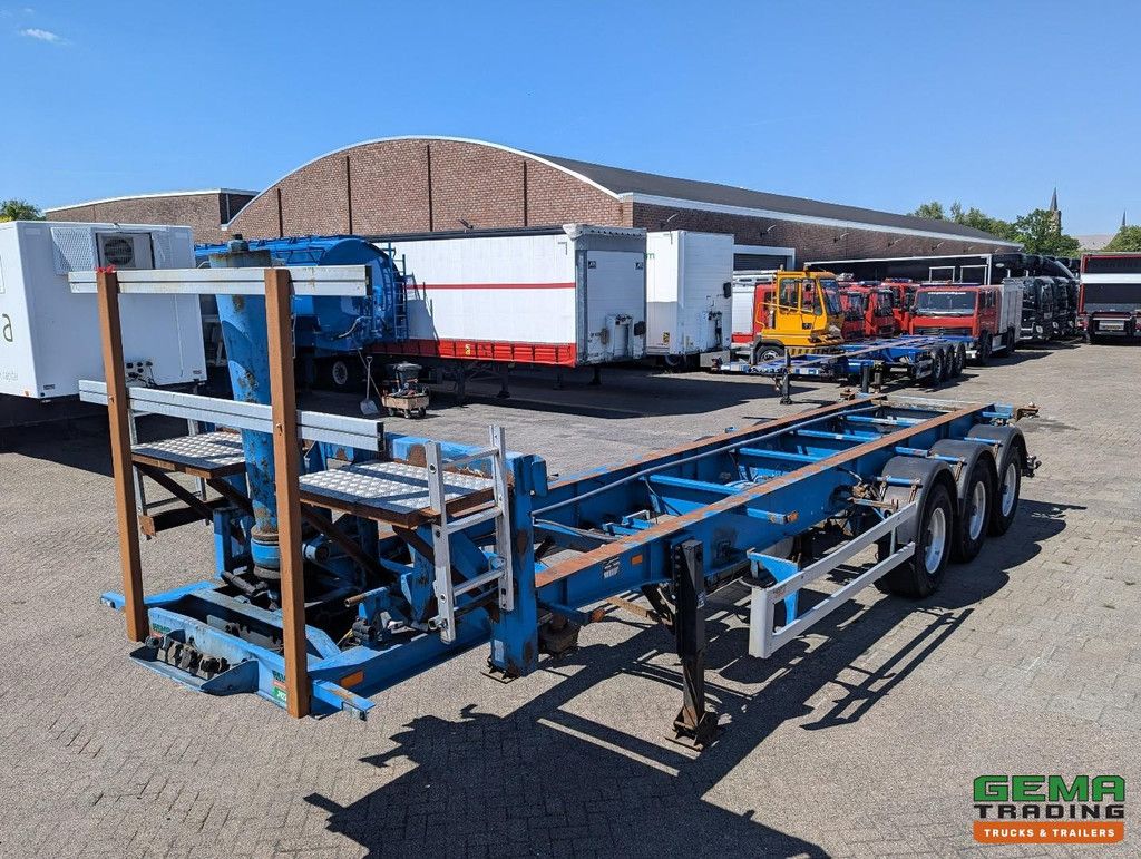 DESOT OPL/3AT/38/6894E 3-Assen BPW - Trommelremmen - 30FT Kiepchassis - Elektrische/Hydraulisch Pomp - Alcoa