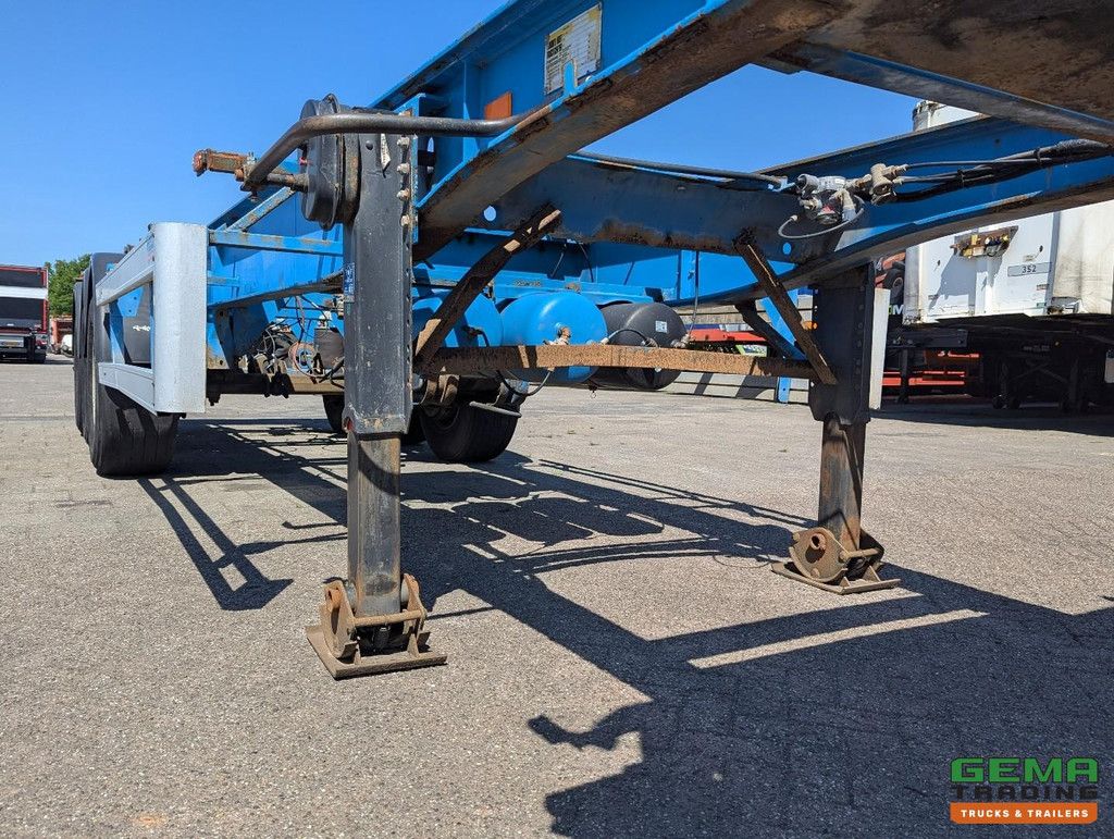 DESOT OPL/3AT/38/6894E 3-Assen BPW - Trommelremmen - 30FT Kiepchassis - Elektrische/Hydraulisch Pomp - Alcoa