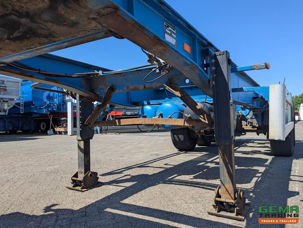 DESOT OPL/3AT/38/6894E 3-Assen BPW - Trommelremmen - 30FT Kiepchassis - Elektrische/Hydraulisch Pomp - Alcoa