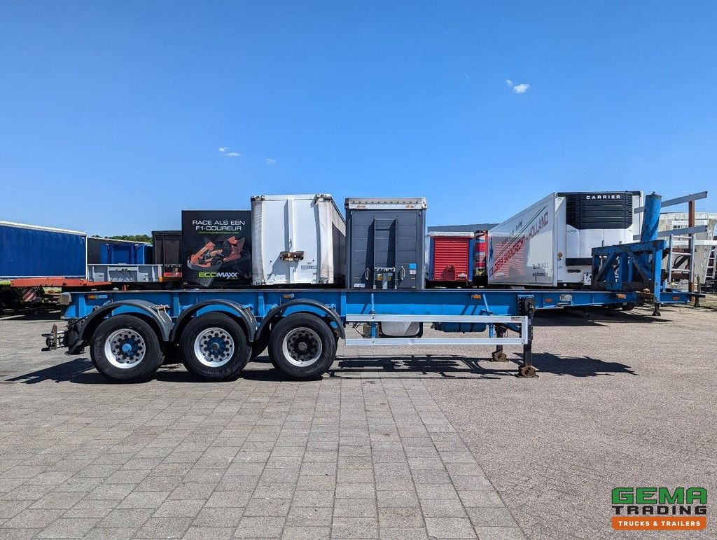 DESOT OPL/3AT/38/6894E 3-Assen BPW - Trommelremmen - 30FT Kiepchassis - Elektrische/Hydraulisch Pomp - Alcoa