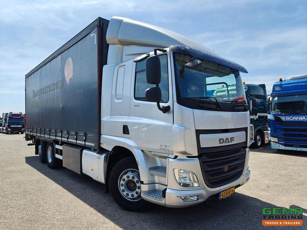 DAF CF 400 FAN 6x2/4 SpaceCab Euro6A - Schiebeplane 7,7m + Ladebordwand 2000kg - HH Floor - Anhängerkupplung