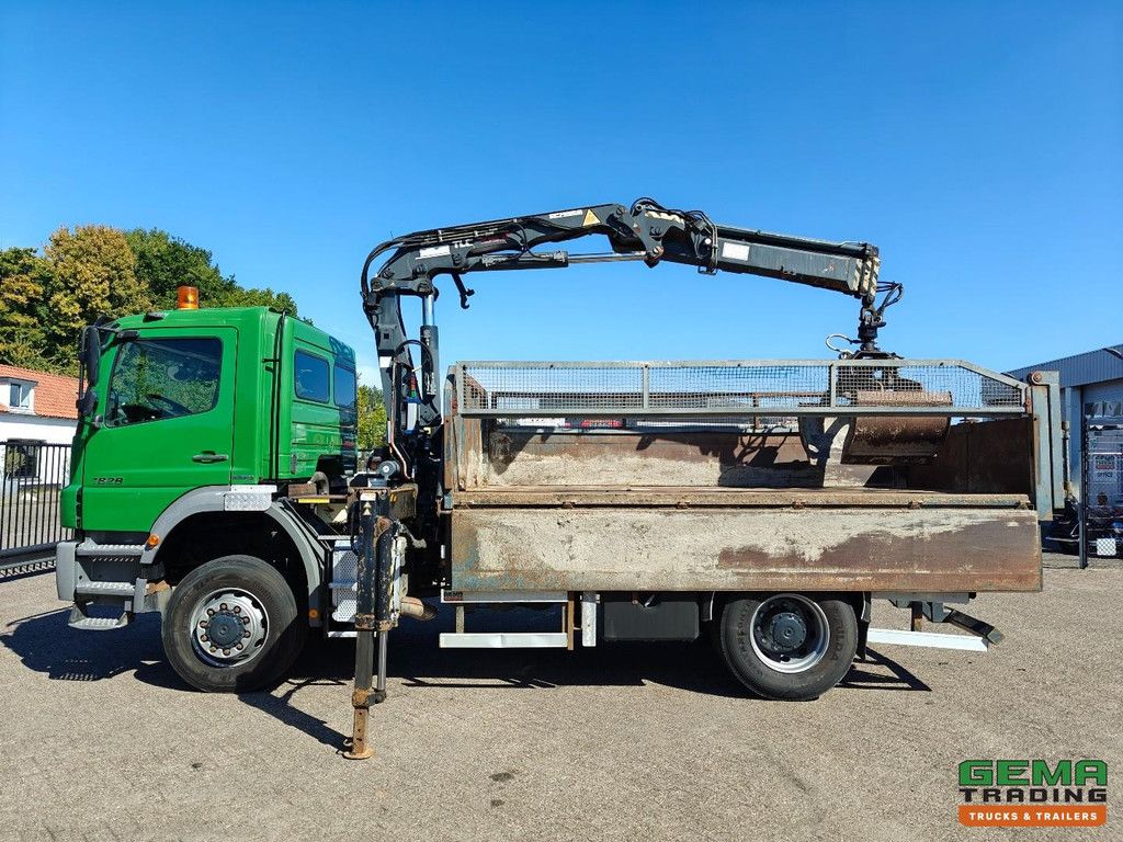 Mercedes-Benz AXOR 1829 AK 4x4 Dagcab Euro5 - Kipper + Terex 105.2 - RadioGrafisch - NaafReductie