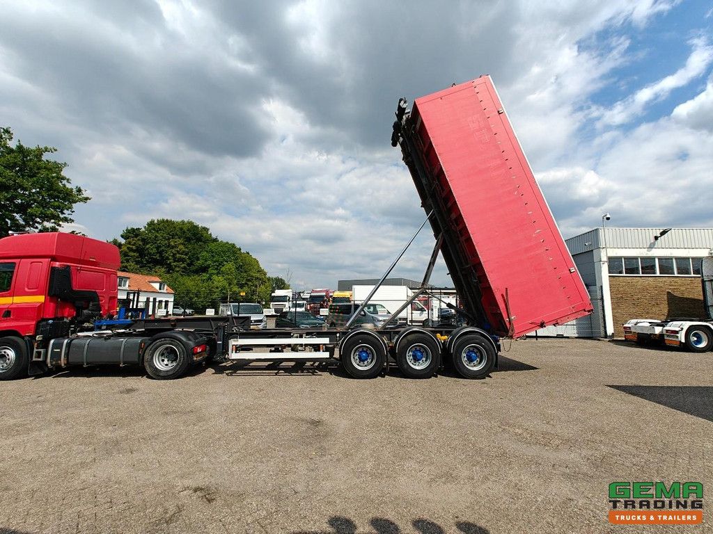 Renders 12.27NA 3-axle BPW - Steep Loader - Cable System 30T - Tipper - Aluminum Container 33m³ - Wireless Remote Control
