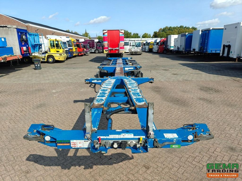 D-Tec FLEXITRAILER 3-Assen SAF - MULTI - Schijfremmen - LiftAs - Alle Aansluitingen - 4819KG - 04/2026 APK