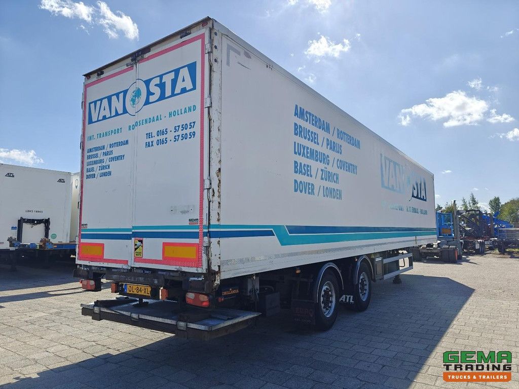 System Trailers GS PRS 18 2-axle SAF - Lift axle and steering axle - Disc brakes - Closed body - Tail lift 2000 kg