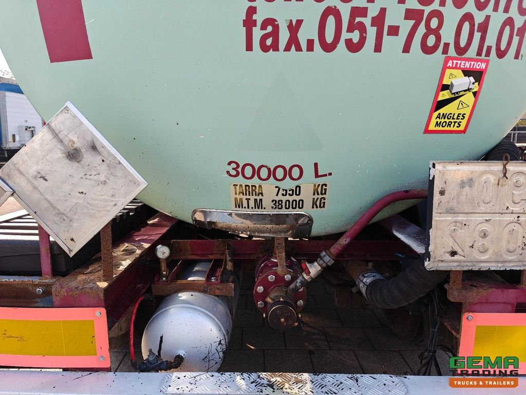 Atcomex TO/27TRI/38ST Bitum - 3-Axles ROR - ADR FL AT - 30,000L - LiftAs - Disc brakes