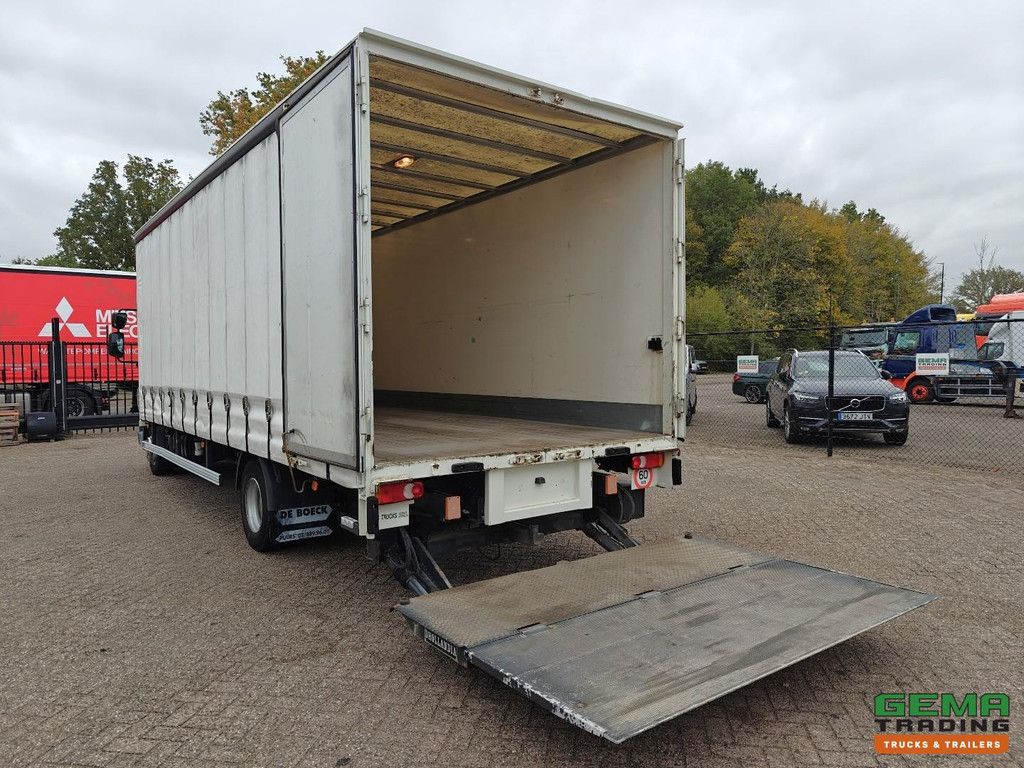 DAF FA LF45.140 4x2 Daycab Euro4 – 12T – Schiebeplane/Geschlossene Box 6,9m + Hebebühne 1500kg – 66.000km Original! – Schaltgetriebe