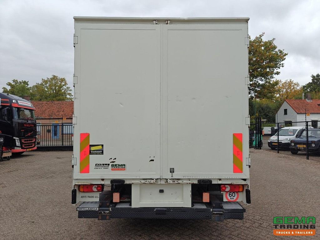 DAF FA LF45.140 4x2 Daycab Euro4 – 12T – Schiebeplane/Geschlossene Box 6,9m + Hebebühne 1500kg – 66.000km Original! – Schaltgetriebe