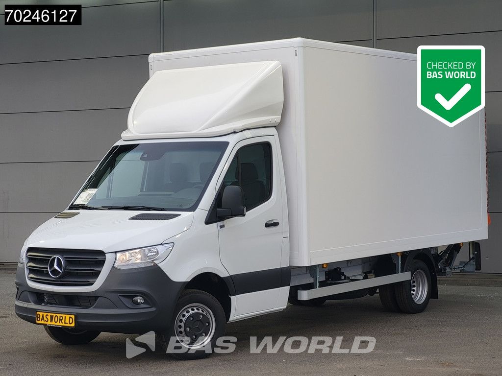 Mercedes Sprinter 515 CDI Automaat 1000kg Laadklep Zijdeur Dubbellucht Bakwagen MBUX Airco Cruise CarPlay D'Hollandia Euro6 Koffer Meubelbak 21m3 A/C Cruise control