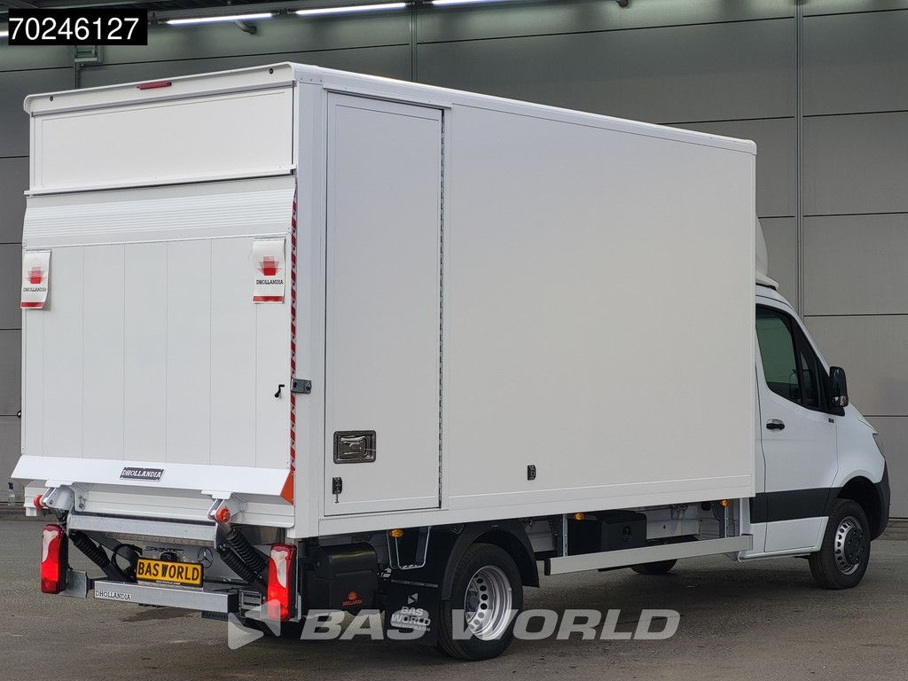 Mercedes Sprinter 515 CDI Automaat 1000kg Laadklep Zijdeur Dubbellucht Bakwagen MBUX Airco Cruise CarPlay D'Hollandia Euro6 Koffer Meubelbak 21m3 A/C Cruise control