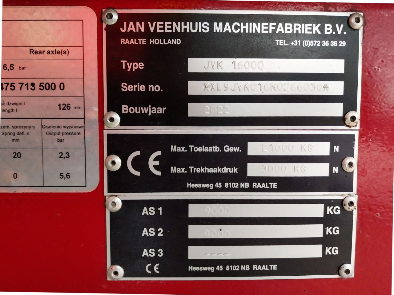 Jan Veenhuis Landbouwkipwagen JVK 16.000