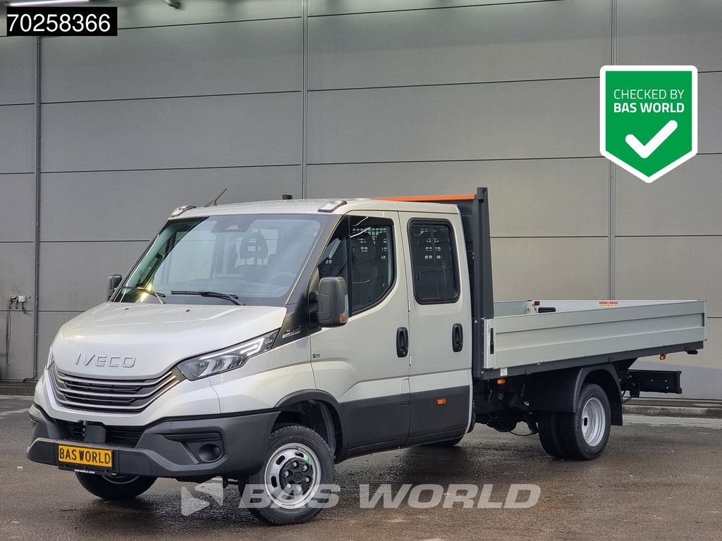 Iveco Daily 35C21 3.0L Automaat 210PK 2025-Model Open laadbak Dubbel Cabine Dubbellucht CarPlay ACC LED 3,5T Trekvermogen Euro6 Pritsche Pickup A/C Double cabin