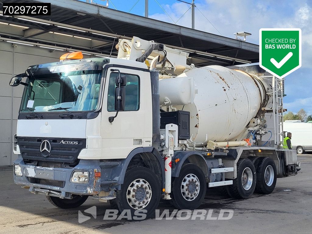 Mercedes Actros 3241 8X4 7m3 Putzmeister TMM 21-3 Mixer Big-Axle Steelsuspension 3-Pedals Euro 4
