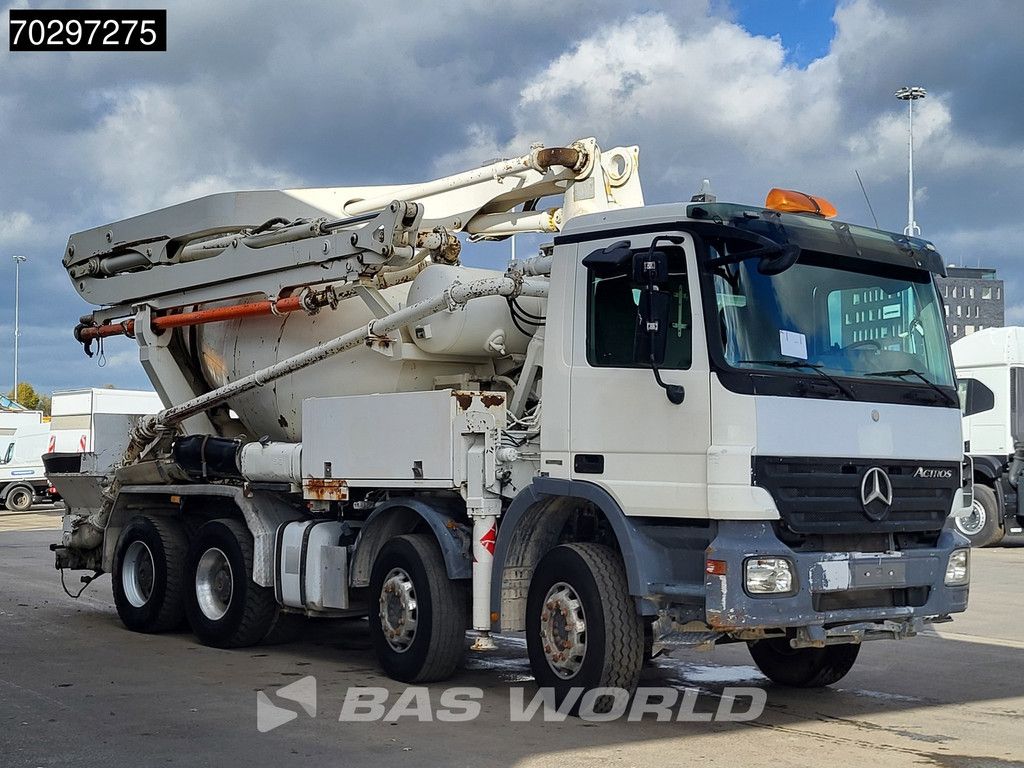 Mercedes Actros 3241 8X4 7m3 Putzmeister TMM 21-3 Mixer Big-Axle Steelsuspension 3-Pedals Euro 4