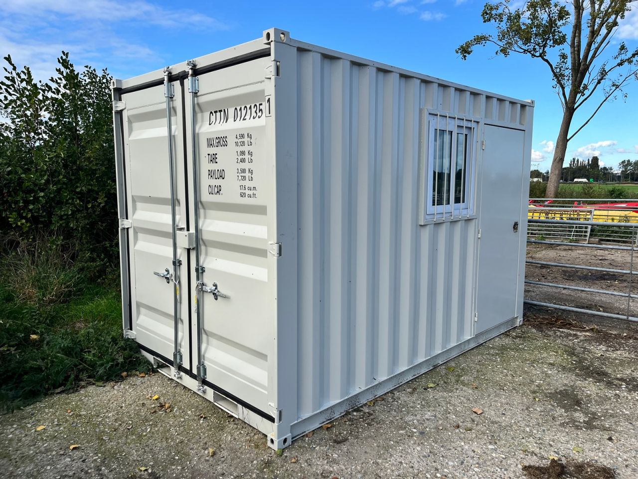 Opslagcontainer 12 ft /mobiel kantoor / werkplaats (NIEUW!)