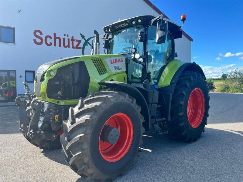 Claas Axion 870 CMATIC mit S10 GPS und Cebis Touch, Vorderreifen NEU