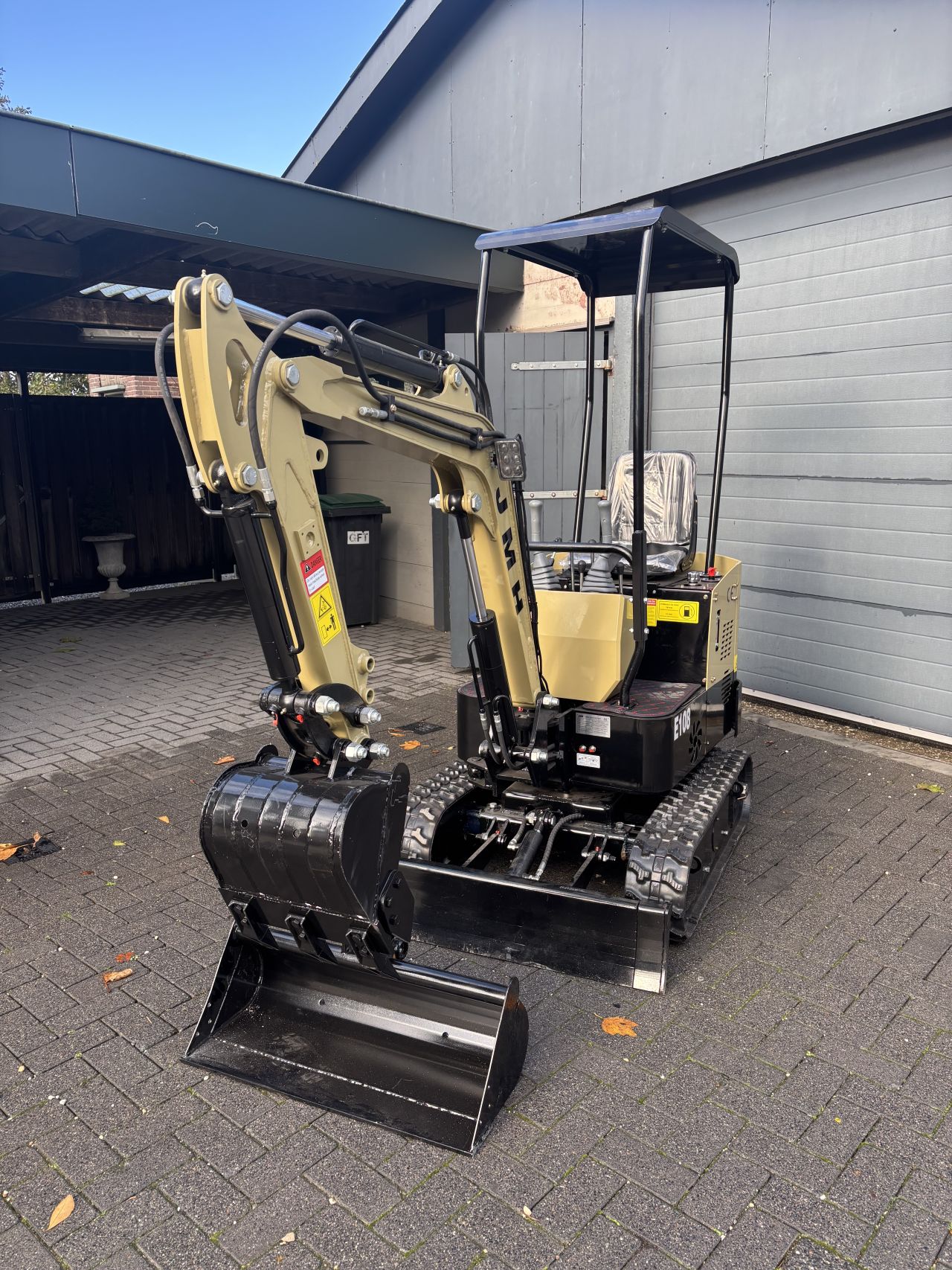 Minigraver graafmachine