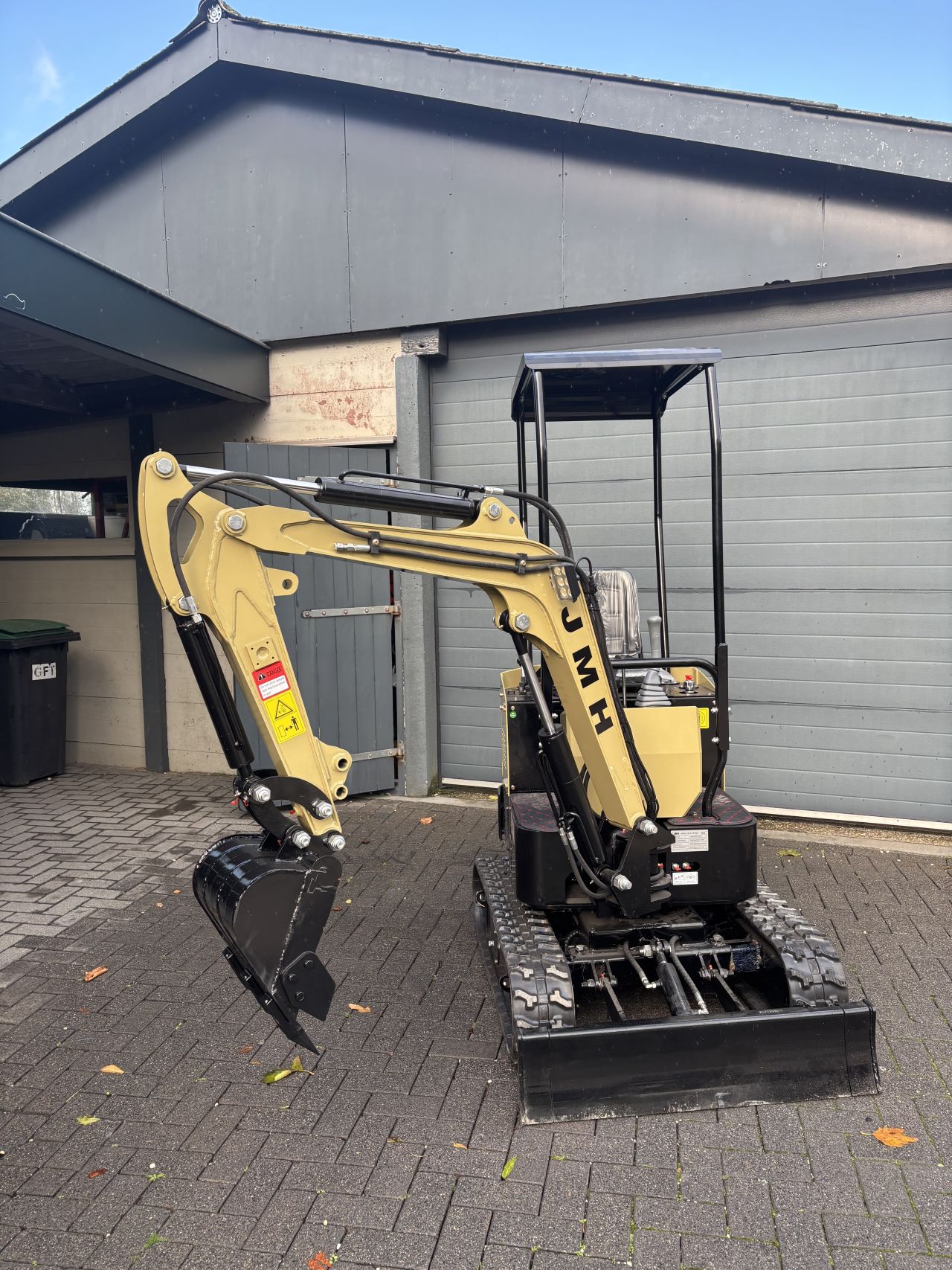 Minigraver graafmachine