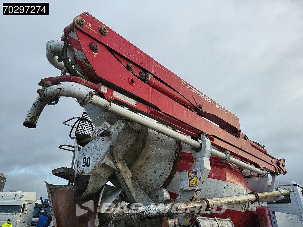 Mercedes Actros 3241 8X4 Putzmeister M24-3 Pump + 9m3 LIEBHERR Mixer Steelsuspension 3-Pedals Euro 4