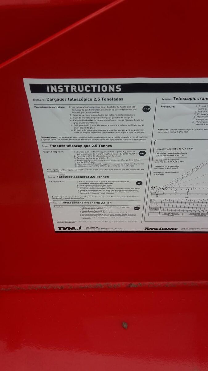 Hijsarm forklift boom