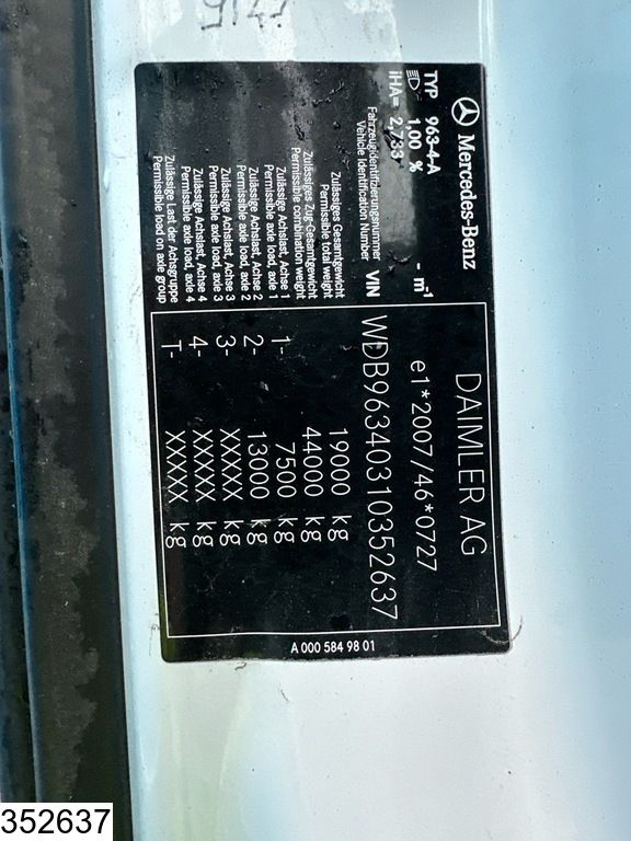 Mercedes Actros 1845 EURO 6, Hydraulic