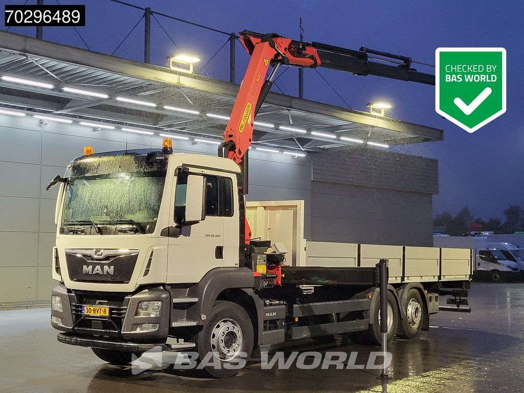 MAN TGS TGS 26.360 6X2 NL-Truck Palfinger PK17.001 Crane Kran Lift+Steering-Axle Navi Euro 6 Palfinger