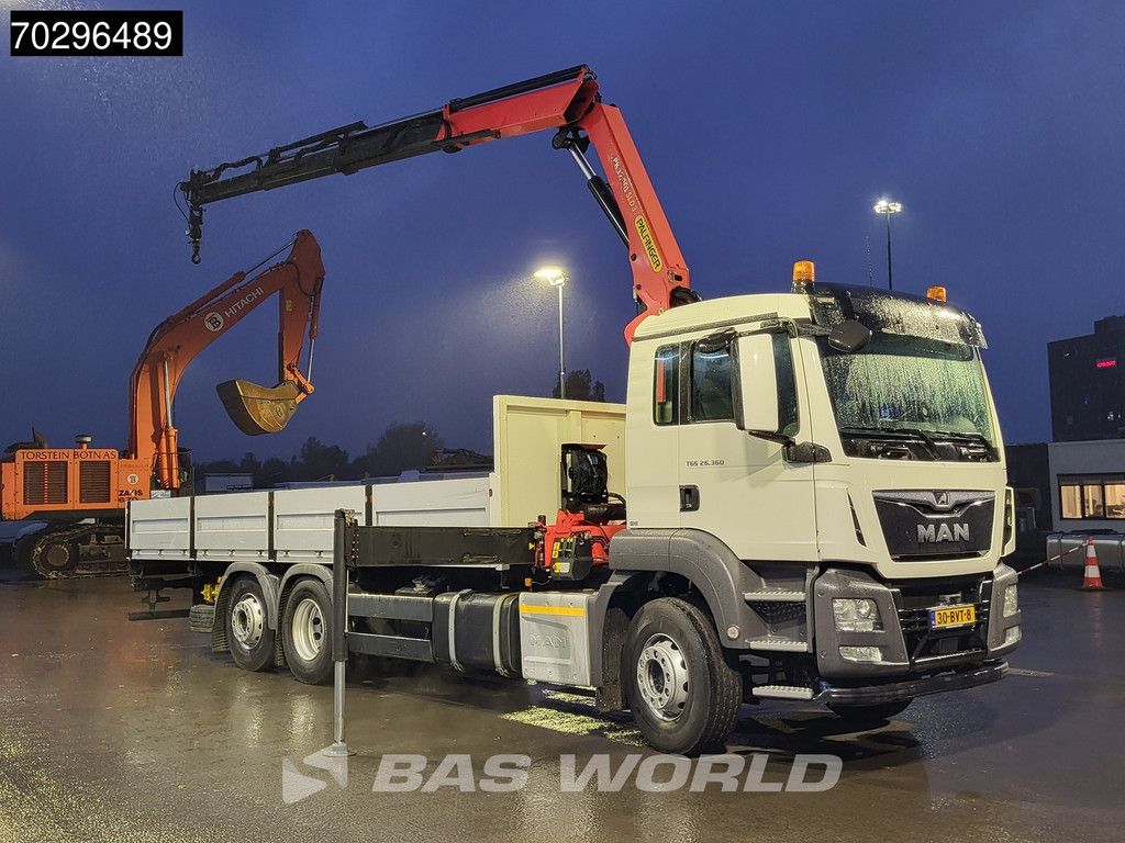 MAN TGS TGS 26.360 6X2 NL-Truck Palfinger PK17.001 Crane Kran Lift+Steering-Axle Navi Euro 6 Palfinger