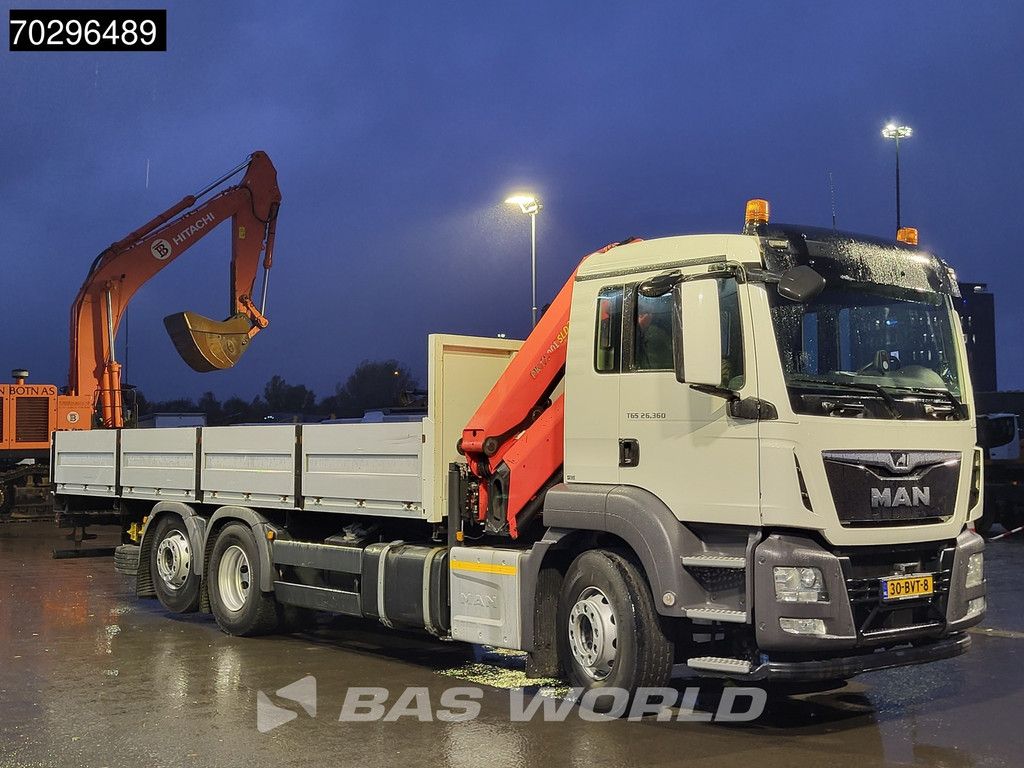 MAN TGS TGS 26.360 6X2 NL-Truck Palfinger PK17.001 Crane Kran Lift+Steering-Axle Navi Euro 6 Palfinger