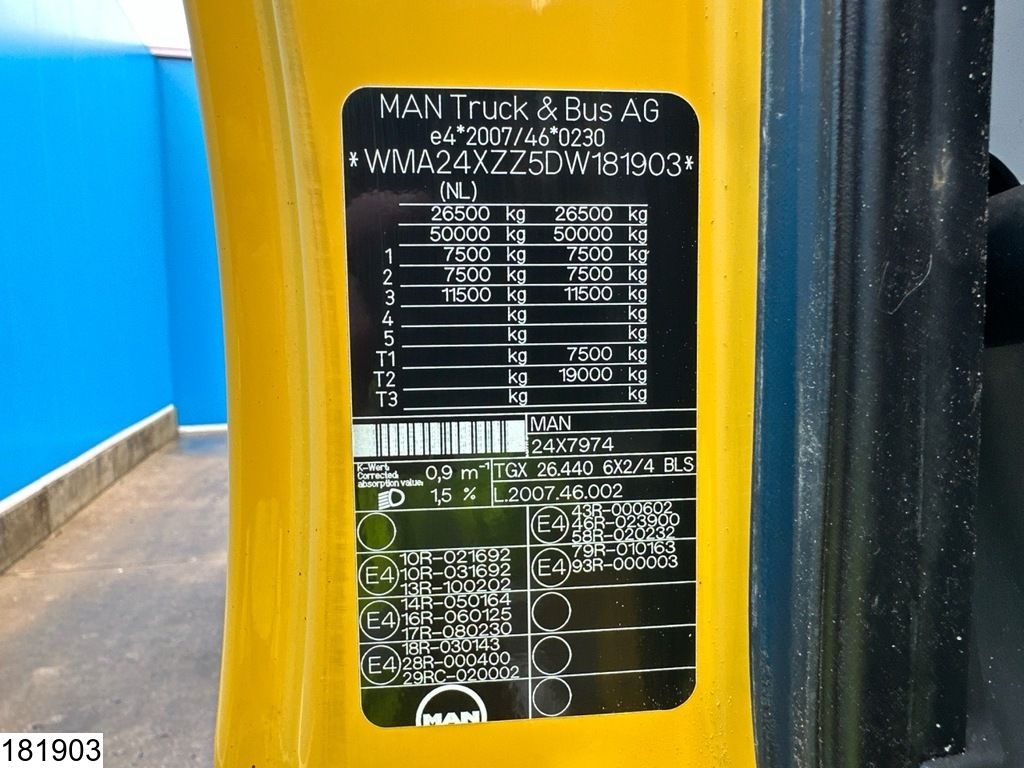 MAN TGX 26 440 6X2, EURO 5, Hydraulic, Lift, steering axle