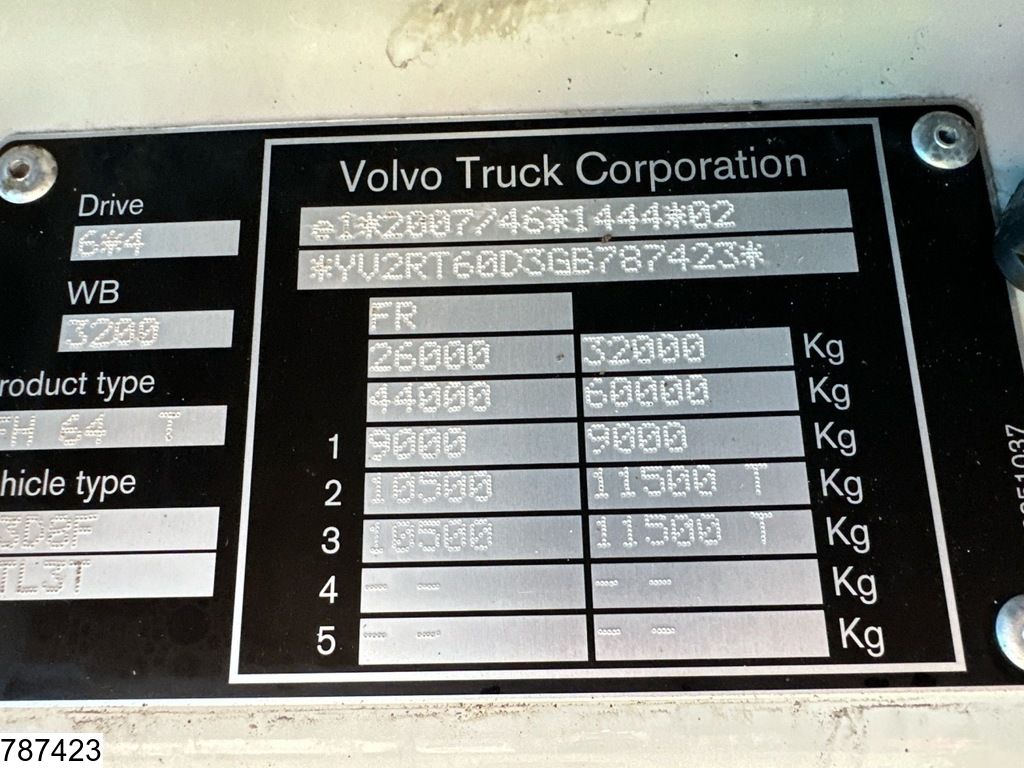 Volvo FH 540 6x4, EURO 6, Retarder, I-shift, Hydraulic