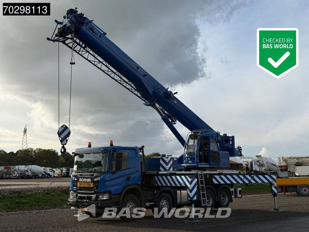 Scania P P450 8X4 Palfinger/SANY SPC500E Telescopic Crane Retarder Navi Automatic Euro 6