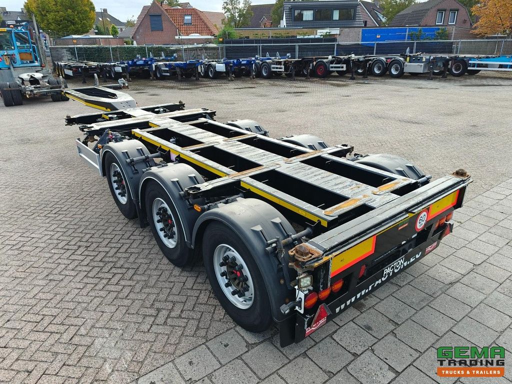 Pacton TXC343 3-axle SAF - Disc brakes - Lift axle - Fixed head - All connections - 4740 kg