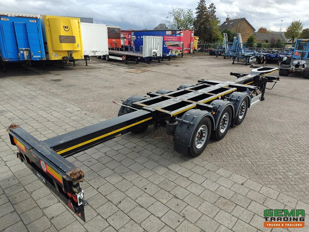 Pacton TXC343 3-axle SAF - Disc brakes - Lift axle - Fixed head - All connections - 4740 kg