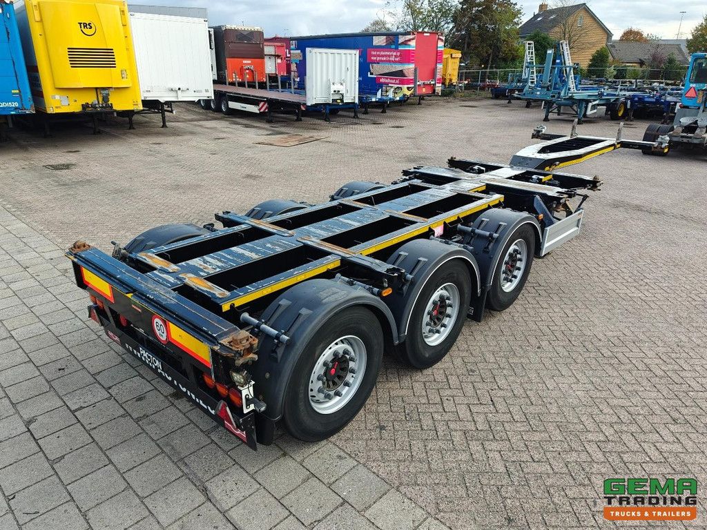 Pacton TXC343 3-axle SAF - Disc brakes - Lift axle - Fixed head - All connections - 4740 kg