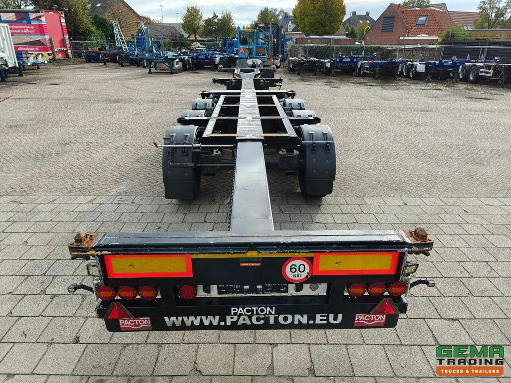 Pacton TXC343 3-axle SAF - Disc brakes - Lift axle - Fixed head - All connections - 4740 kg