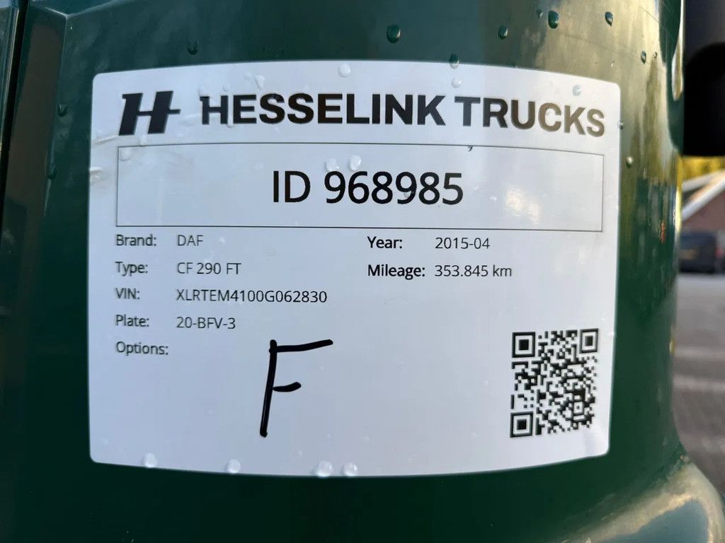 DAF CF 290 +HTF Koeloplegger TRS PTO Powerpack koelmotor 3000KG LBW 353.845KM