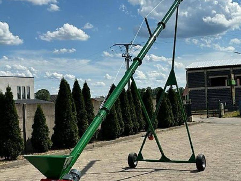 Rol-Ex przenośnik ślimakowy T401/1 z koszem, Ø 110, 8 m