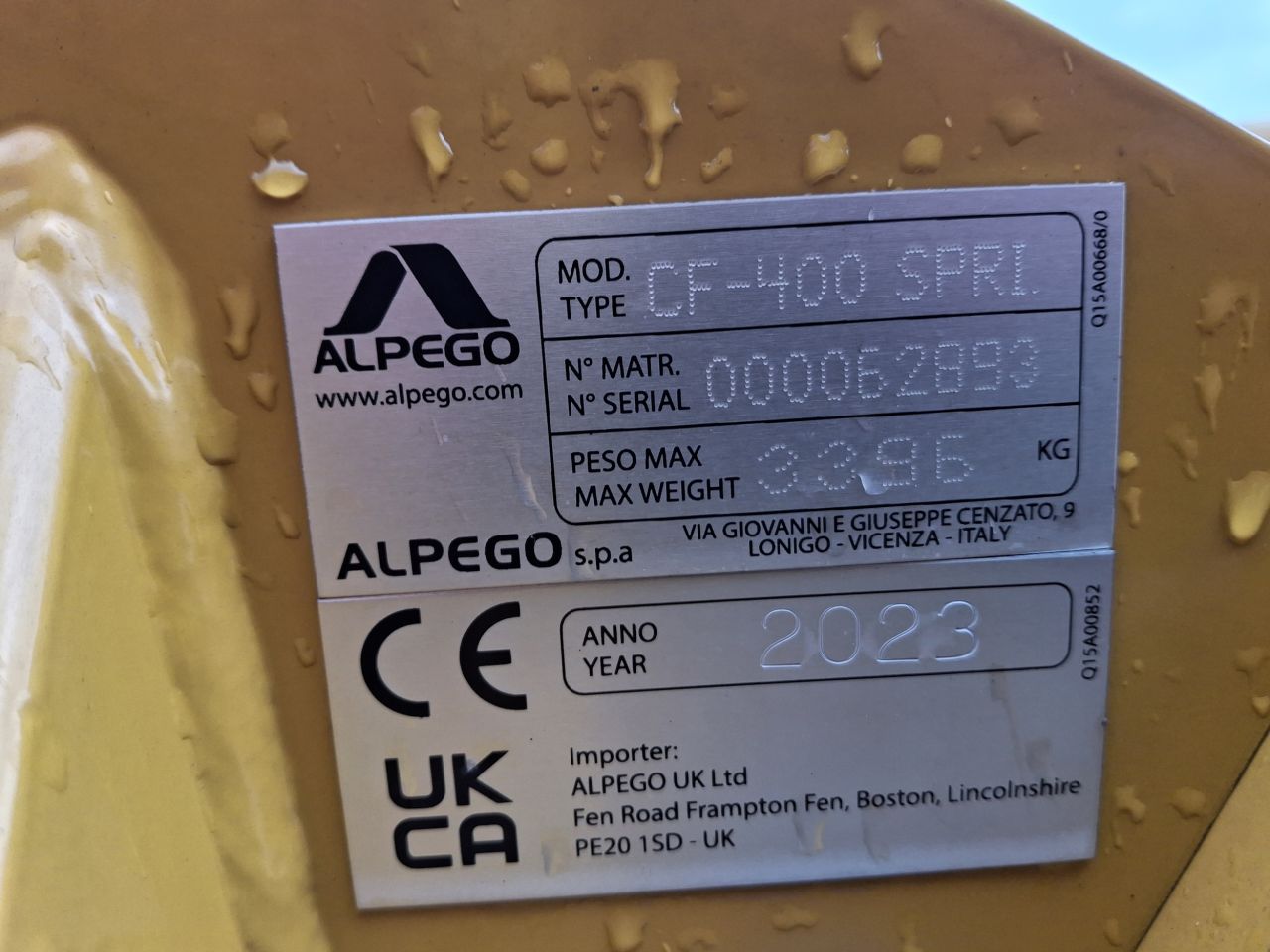 ALPEGO Cultivator CAYMAN CF-400 TOP-SPRING