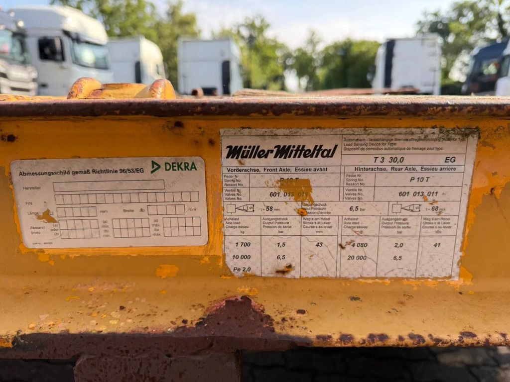 Müller-Mitteltal T3 Kompakt Dieplader Hydraulische borden Bladvering Landbouwkenteken