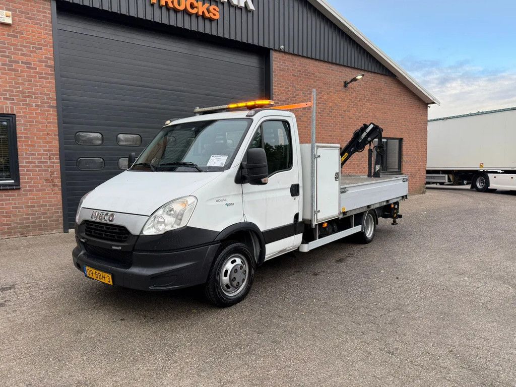 Iveco 50C14 Erdgas/CNG Hiab kran/crane Pritsche