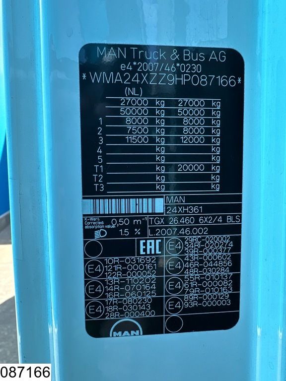 MAN TGX 24 460 6X2, EURO 6
