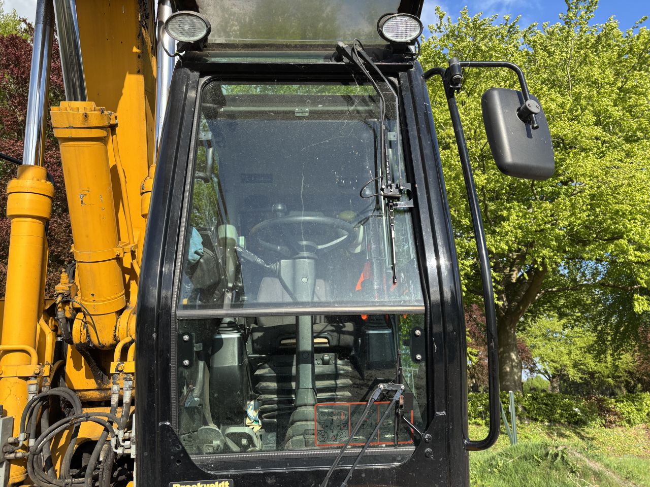 JCB mobielekraan met 3 delige giek, overdruk, draaikantelstuk