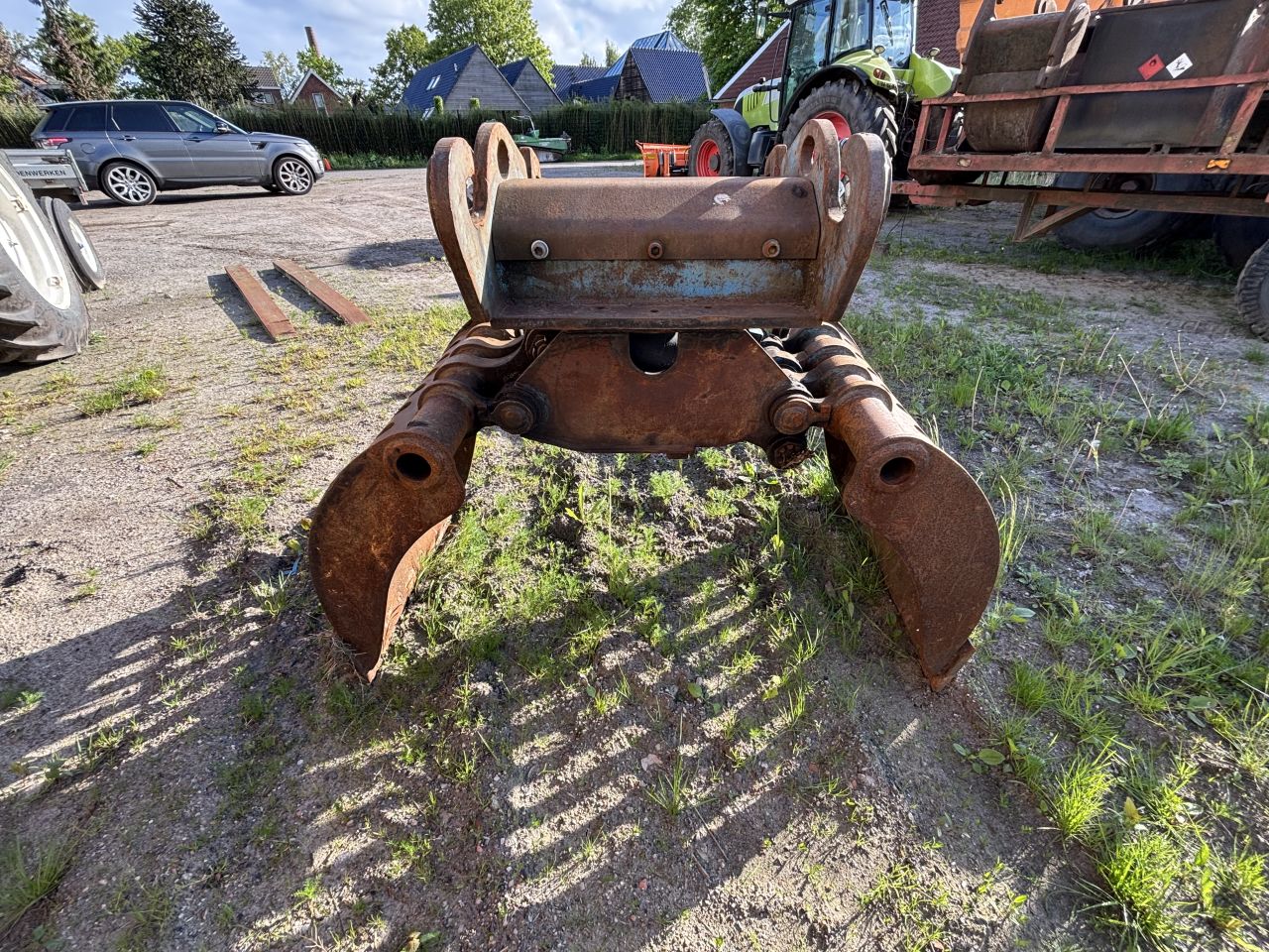 JCB mobielekraan met 3 delige giek, overdruk, draaikantelstuk